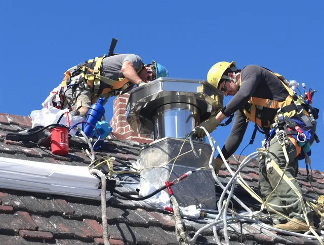 Protective chimney cap installed by Montebello Chimney Sweep in Montebello, CA