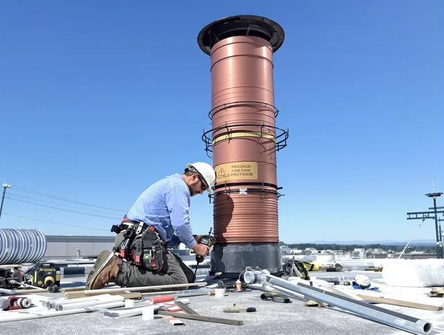 Installed chimney liner by Montebello Chimney Sweep in Montebello, CA