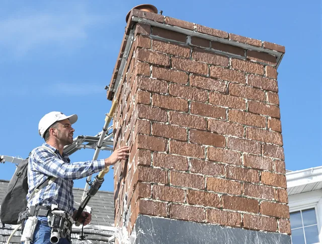 Brickwork for a chimney rebuild by Montebello Chimney Sweep in Montebello, CA