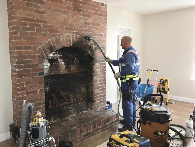 Montebello Chimney Sweep expert performing detailed chimney sweep in Montebello, CA