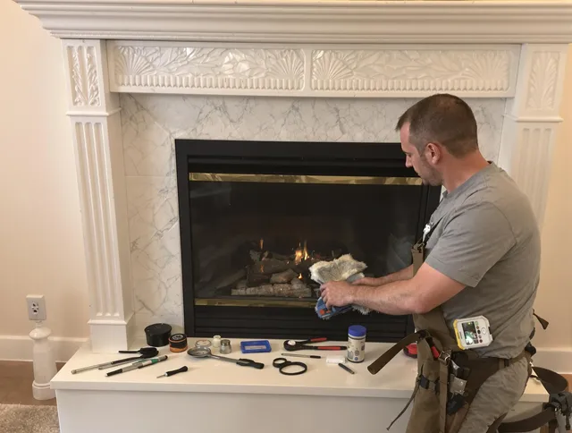 Montebello Chimney Sweep performing fireplace maintenance in Montebello, CA