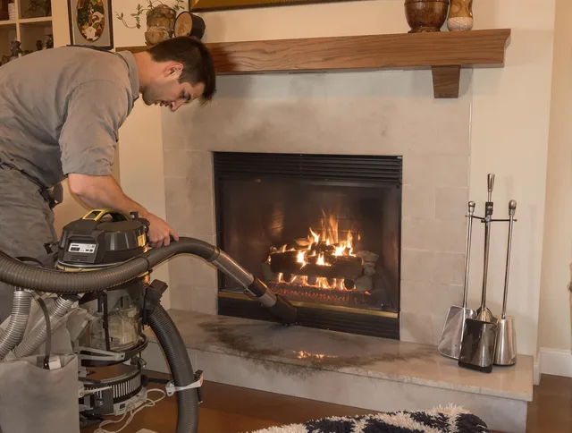 Routine fireplace upkeep by Montebello Chimney Sweep in Montebello, CA