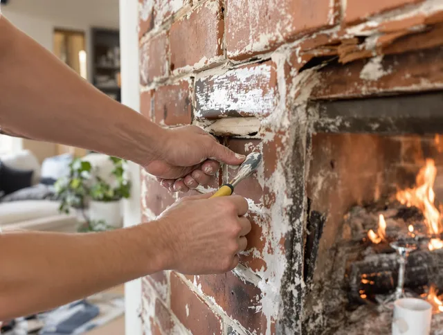 Routine fireplace repair by Montebello Chimney Sweep in Montebello, CA