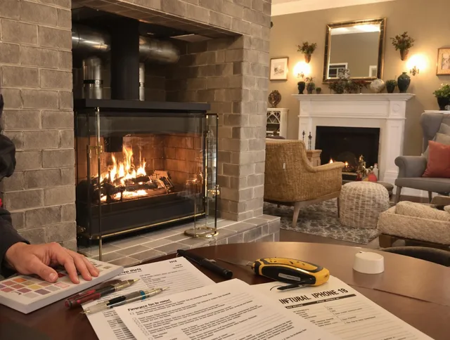 Montebello Chimney Sweep verifying fireplace safety measures in Montebello, CA