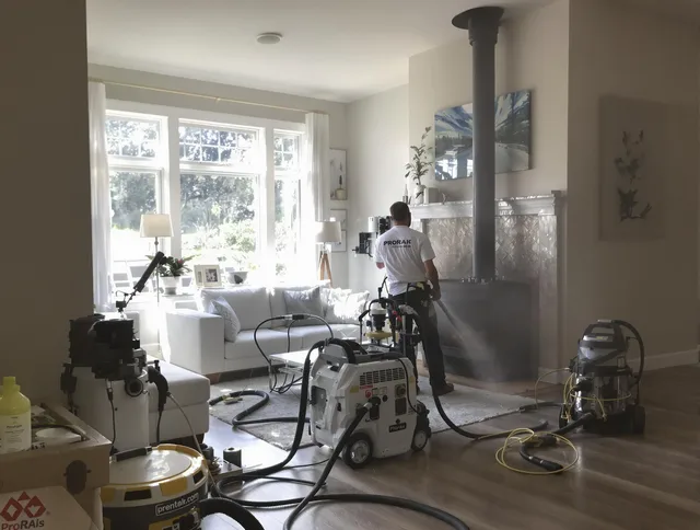 Soot removal service by Montebello Chimney Sweep for a fireplace in Montebello, CA